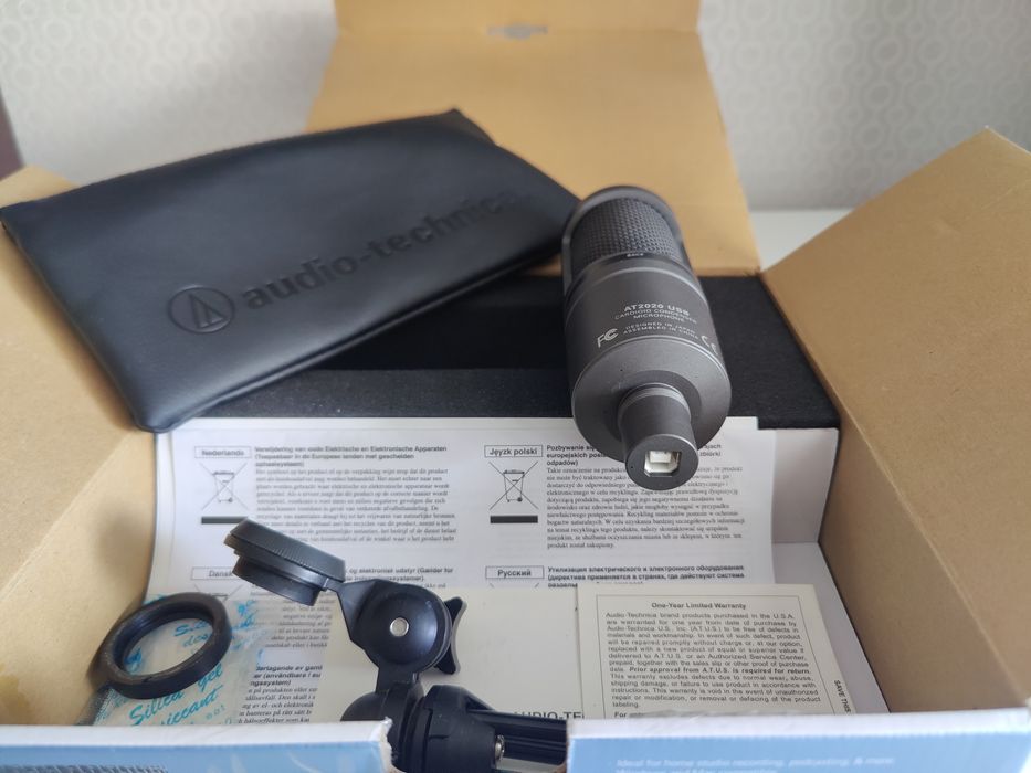 Стан Нового Audio-Technica AT2020 USB - студійний конденсаторний USB-мікрофон