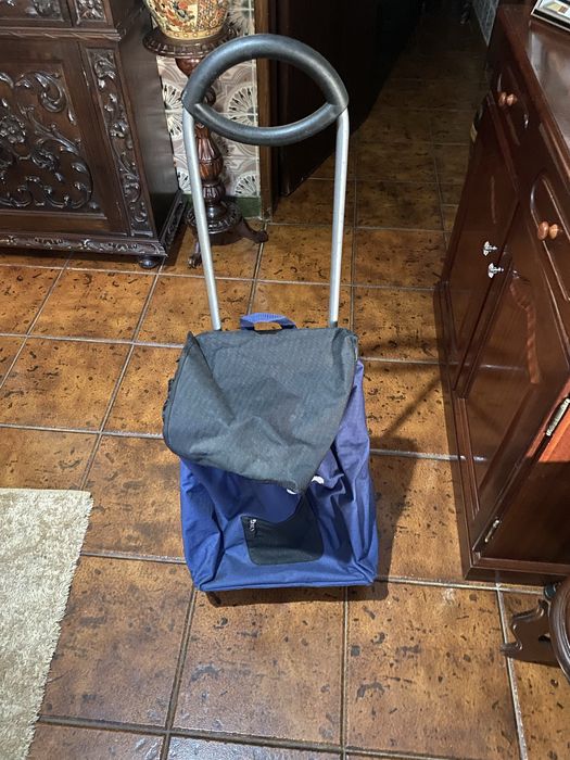 Carrinho compras com rodas