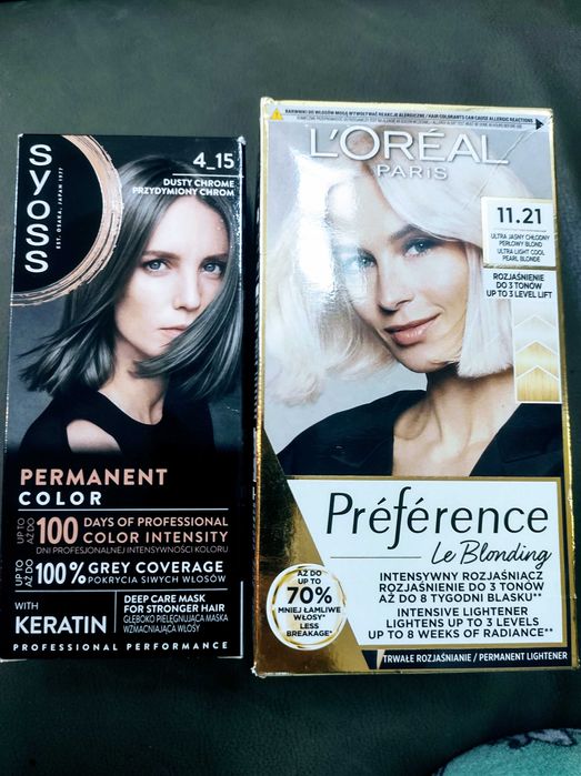 Zestaw farb do włosów Loreal Paris i syoss