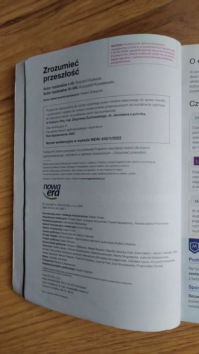 Zrozumieć przeszłość 1 zakres rozszerzony Nowa Era