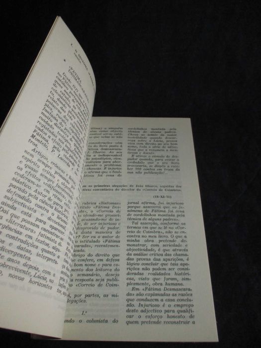 Livro Desmascarado o autor de Fátima Desmascarada 1971