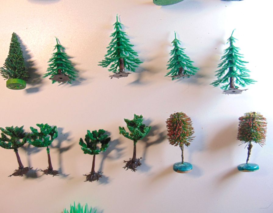 Набір моделей дерев, ялинок, №3.