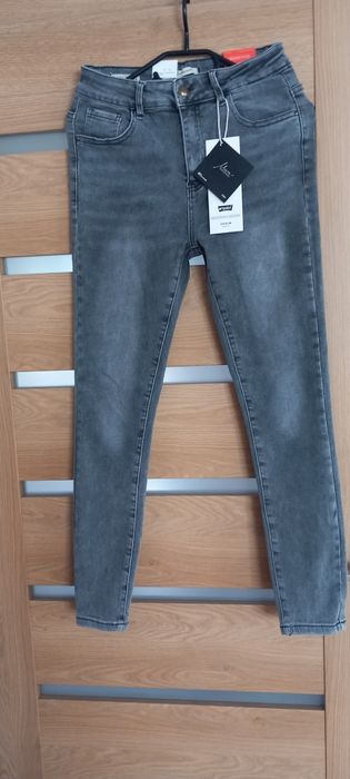 NOWE MSARA r.38/40 M/L 30 jeansy dżinsy spodnie skinny rurki push up