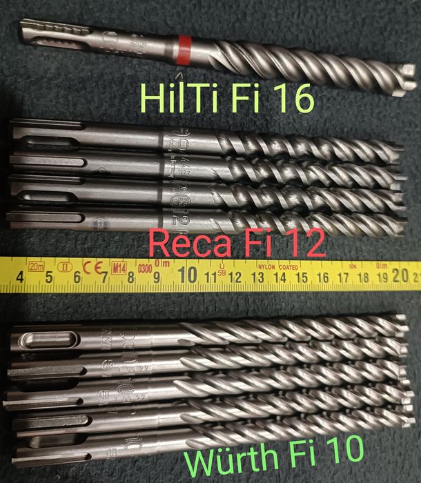 Wiertła SDS Fi 10/12/16/17