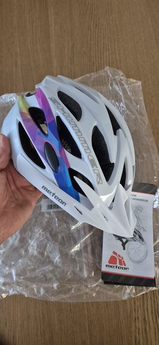 Kask rowerowy Meteor Shimmer S 52-56 cm biały