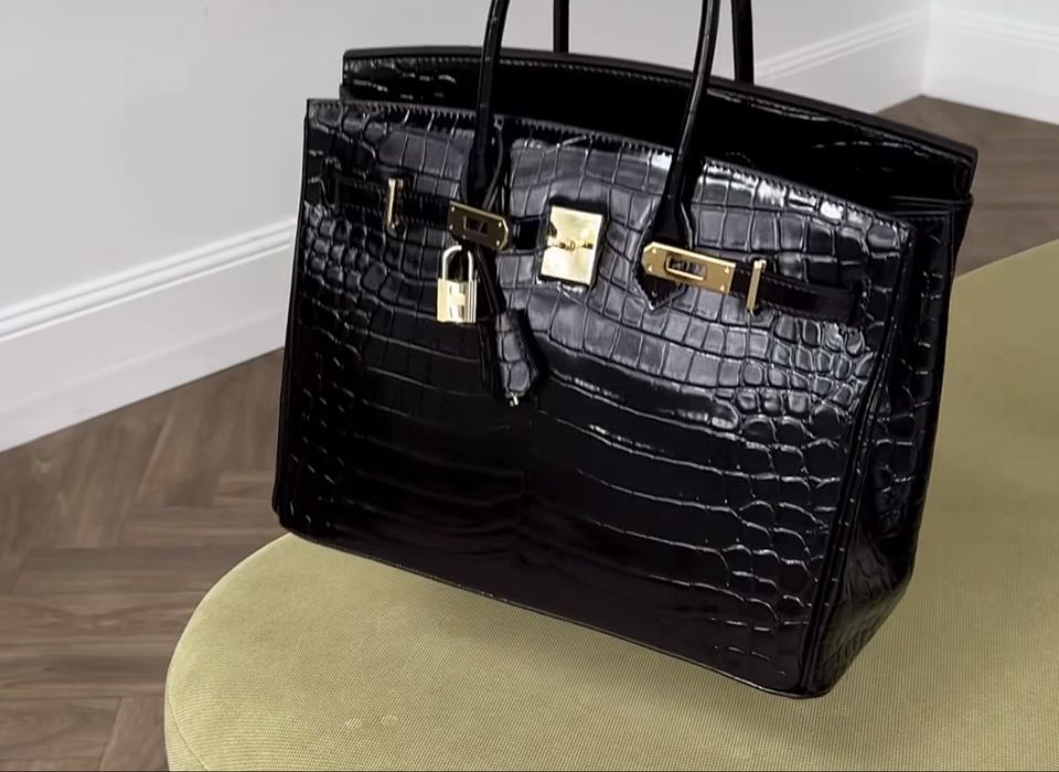 Шкіряна сумка у стилі Hermes Birkin 30