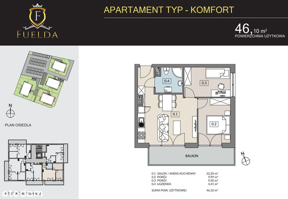 Kameralne willowe osiedle FUELDA |3-pokojowe |ogród 70 m2|premium