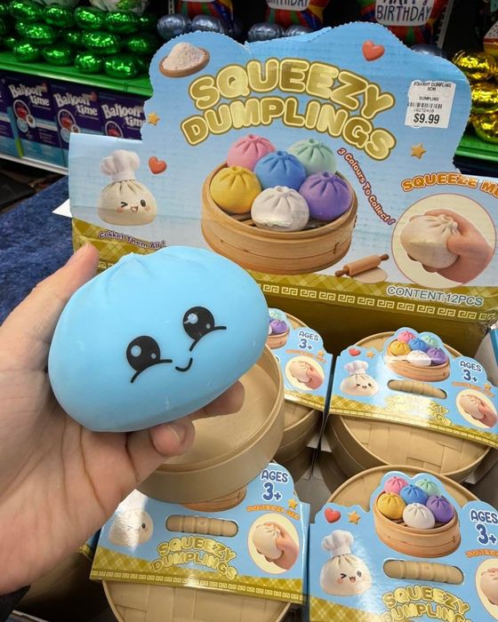 Squishy Dumpling булочка пельмень сквіш булочка bun у пароварці,  іграшка антистрес булочка, іграшка булочка антистрес, булочка сквіш, сквіш пельмень