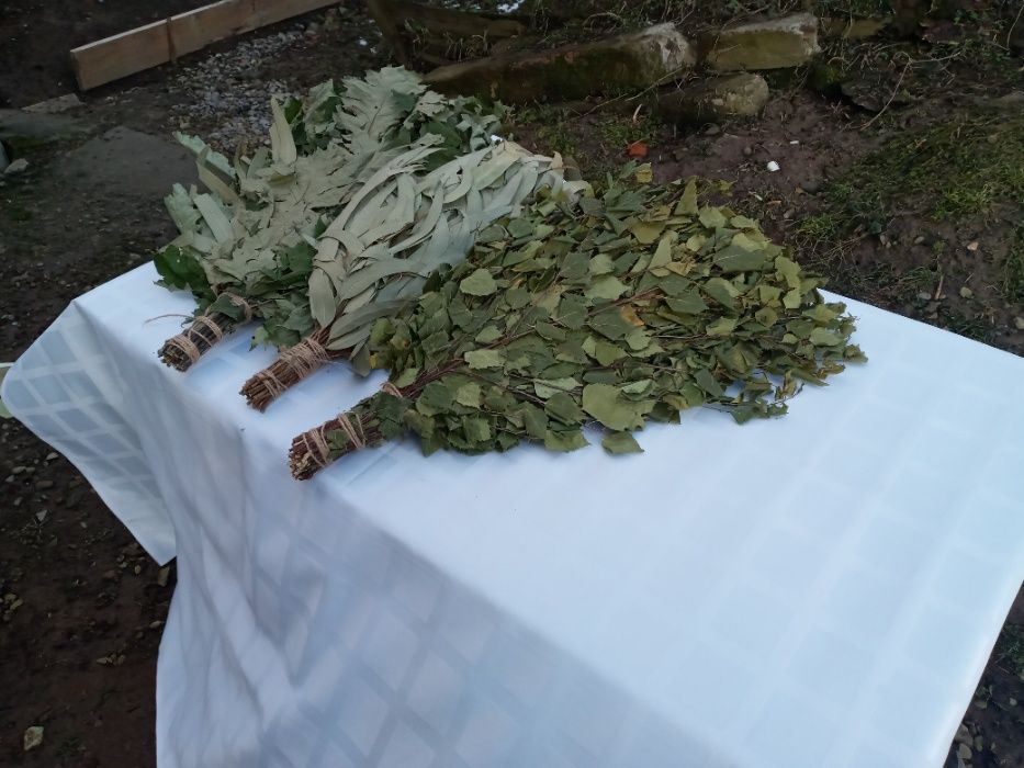 ВІники в баню сауну Дуб Береза Липа Ялина 10/5/50