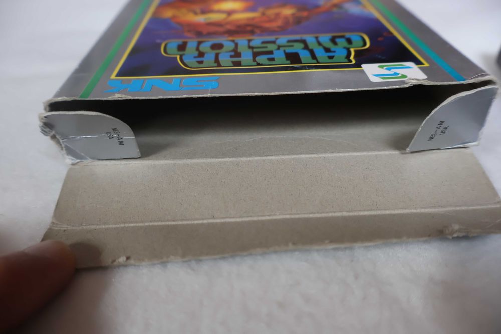 Gra Nintendo Nes Alpha Mission Komplet CiB Box 5 śrubowy NTSC/UC Japan