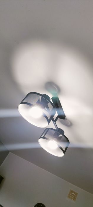 Lampa sufitowa czarna, żyrandol