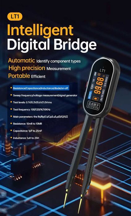 Alientek LT1 LCR Tweezers пинцет для внутрисхемного измерения