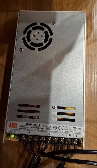 Bitaxe Gamma Bitcoin Miner 1.2Th/s PSU Mean Well 5V 320w