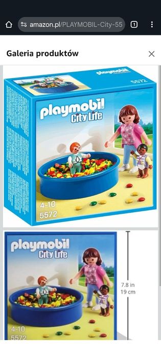 Klocki Playmobil 5572 basen z piłeczkami orginalne pudełko