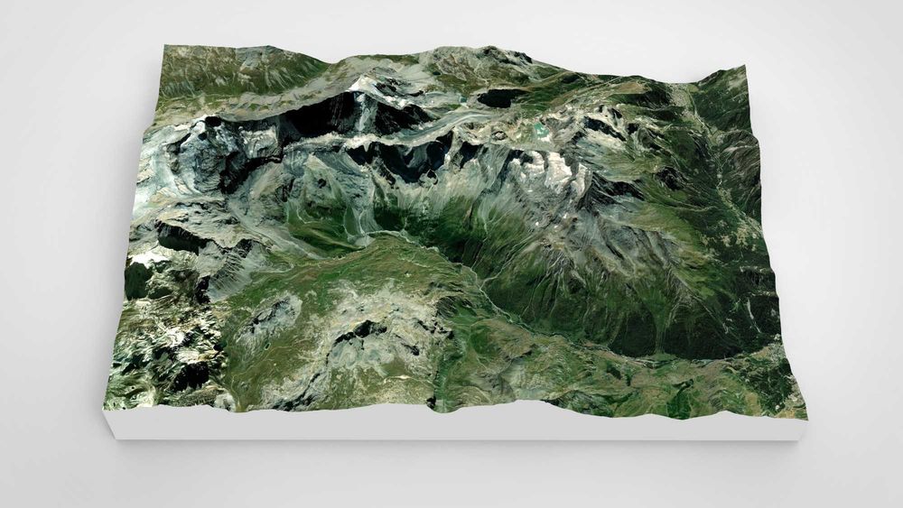 Продам картину La Grande Casse French Alps надруковану на 3d принтері