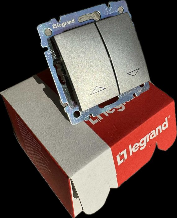 Botão de estores LEGRAND - VALENA Alumínio (30% desconto incluído).
