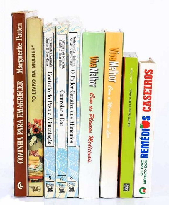 Lote livros de Leitura diversa sobre cuidados naturais