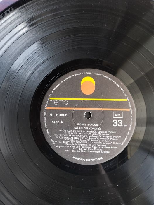 Disco de vinil LP duplo Michel Sardou