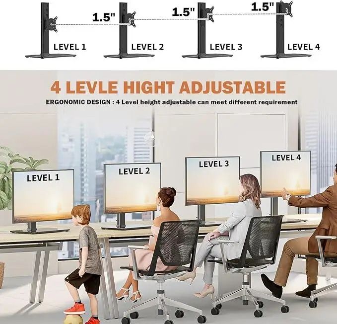 Подставка для монитора Hemudu HT05B-001 настольная металлическая