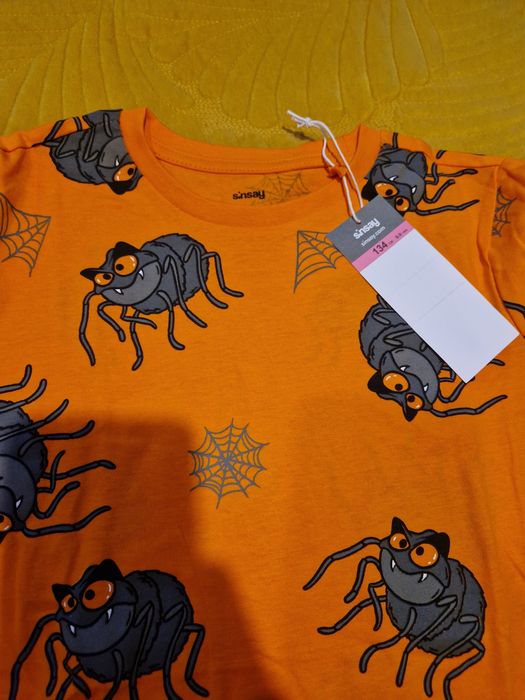 Nowa bluzka Halloween 134 tshirt koszulka