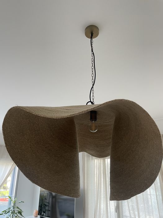 Candeeiro juta 110x45cm