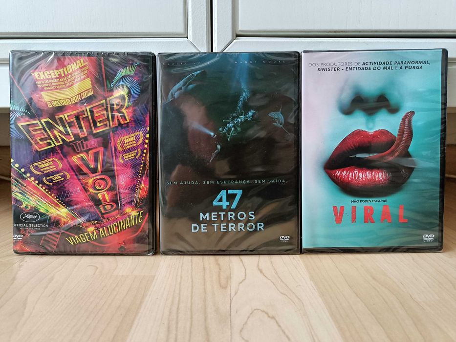 Lote 3 DVDs - Viagem Alucinante, Viral e 47 Metros de Terror