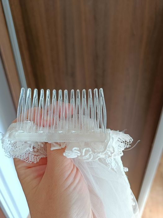 Długi ślubny welon