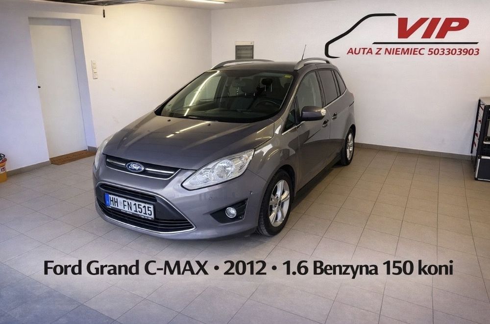Ford Grand C-MAX 1.6b klimatronic  grzane fotele/ szyb asystent parkowania  nowy rorząd