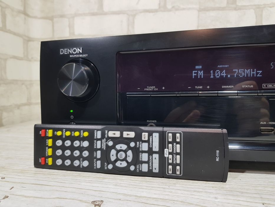 5.1 AV ресивер DENON AVR X1000+2 . 5x120 Вт, HDMI USB LAN