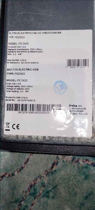 Amica płyta indukcyjna