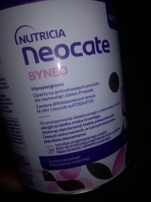 hurt neocate syneo mleko alergia preparat