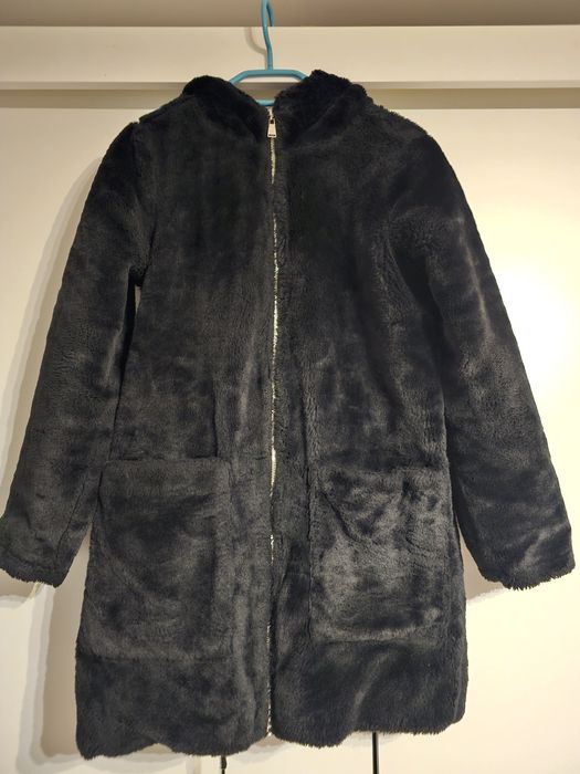 Dwustronna kurtka parka futerko płaszczyk