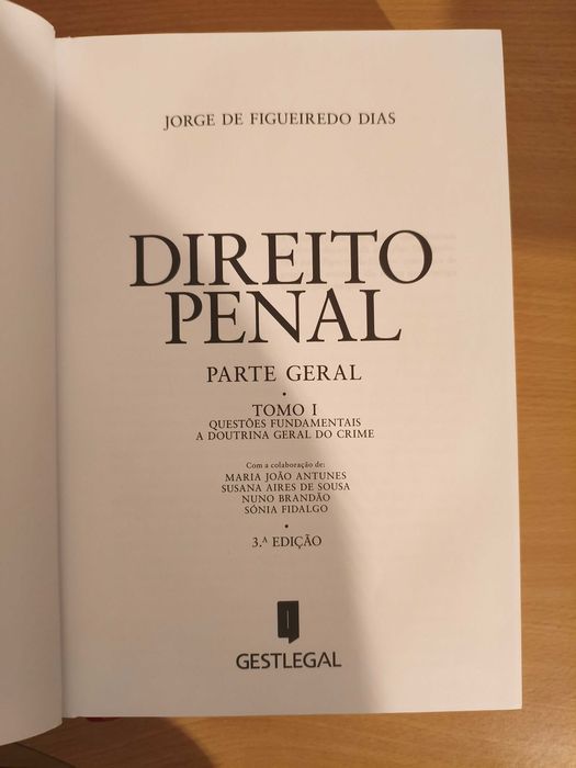 Direito Penal Parte Geral Dr. Figueiredo Dias
