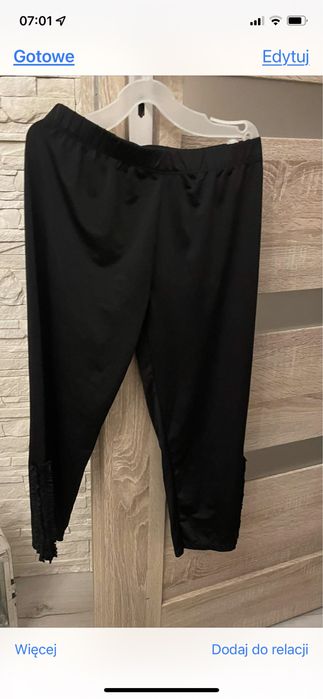 Getry czarne z bawekny za kolano xs/s15zl