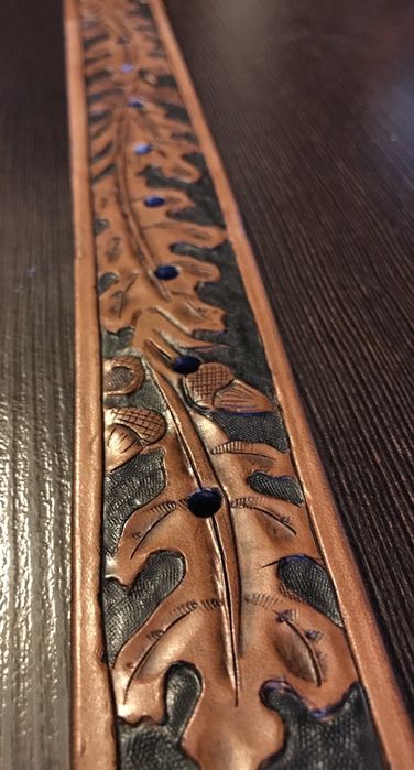 Pas skórzany ze skóry bydlęcej 40mm