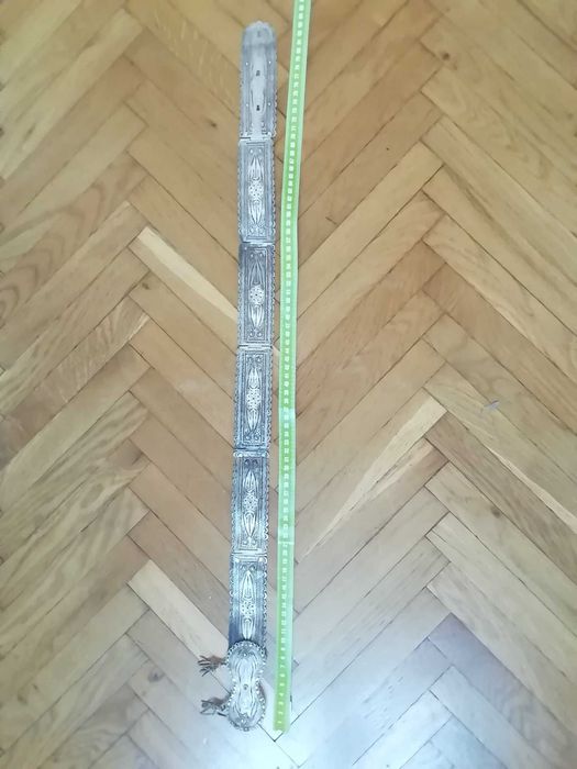 Pas srebrny filigranowy długość ok. 82 cm., wg. 225 g. Rosja , pr. 84