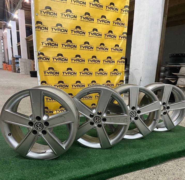 Титанові диски R17 5*100 7J ET38 DIA56.6, як нові