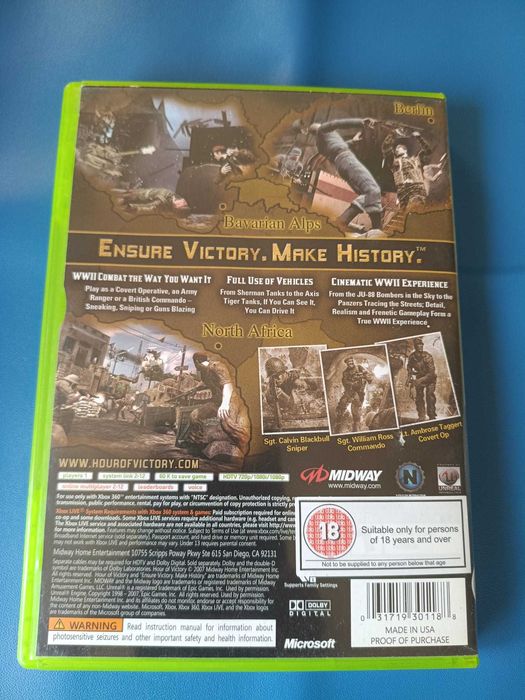 Gra Hour of Victory Xbox 360