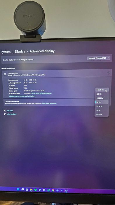 Cabo HDMI 1.8m 143hz Preto