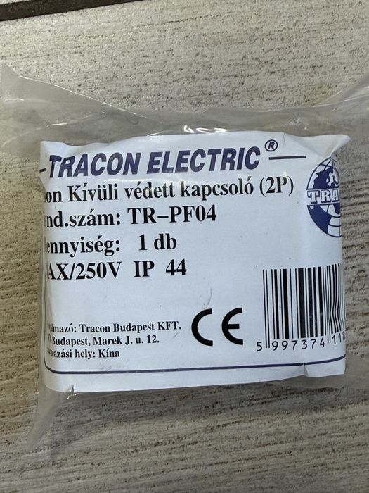 Продам нову розетку з вимикачем від виробника TRACON ELECTRIC, модель TR-PH03.