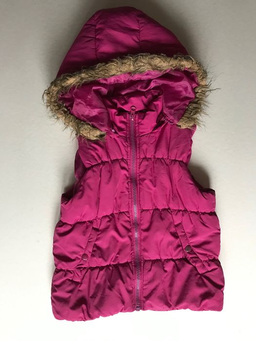 Kamizelka z kapturem dla dziewczynki 98/104 cm