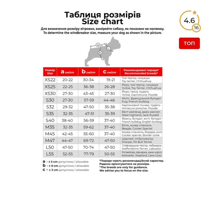 Вітрівка, дощовик для собаки