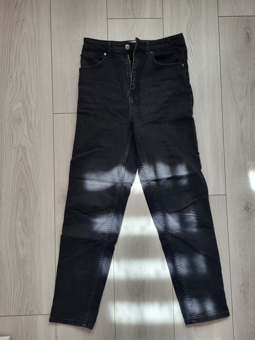 Jeansy mom fit czarne