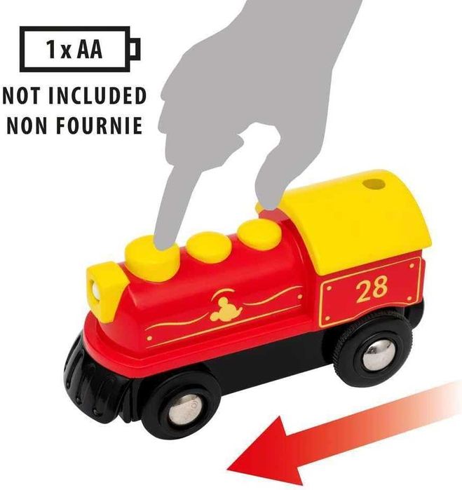Brio - 32265 - Pociąg Na Baterię Myszka Miki + Wagoniki + Figurka