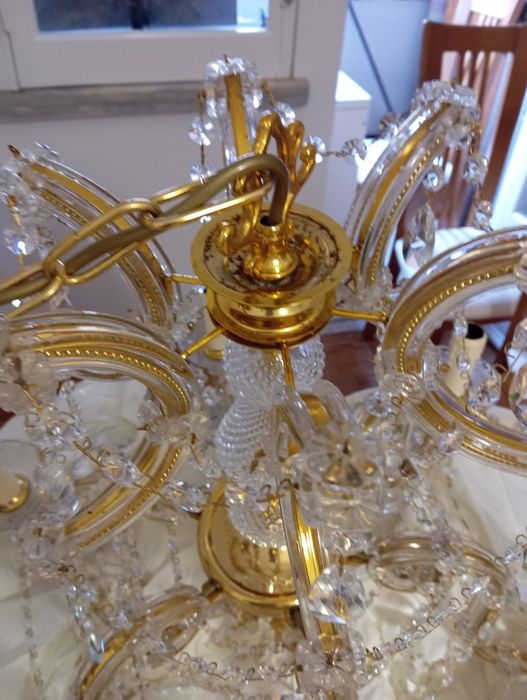 Candeeiro de cristal como novo