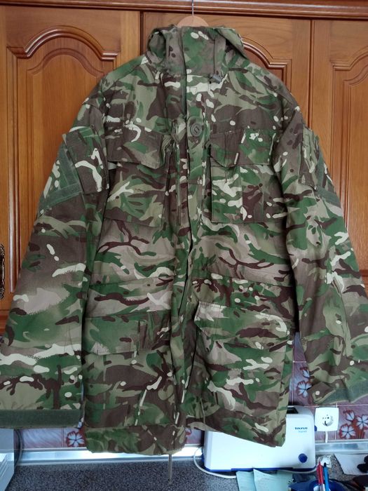 Parka militar smock camuflado MTP Exército Britânico corta vento