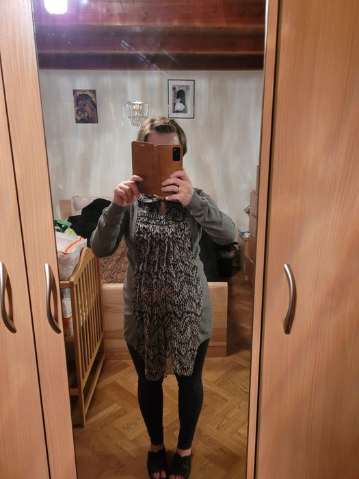 Tunika ciążowa wzór zwierzęcy M L