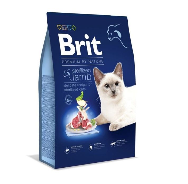 Корм гіпоалергенний Brit Premium для стерилізованих котів
