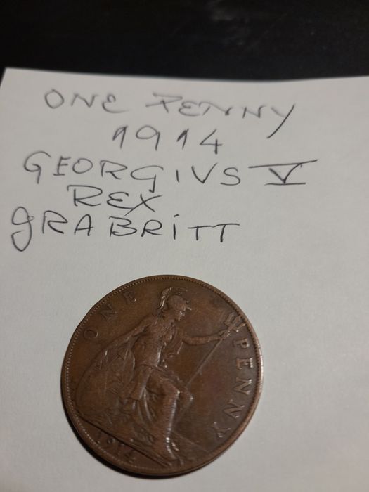 One Penny 1914 England