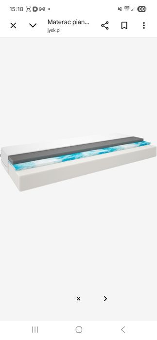 Materac Wellpur Jysk 140x200